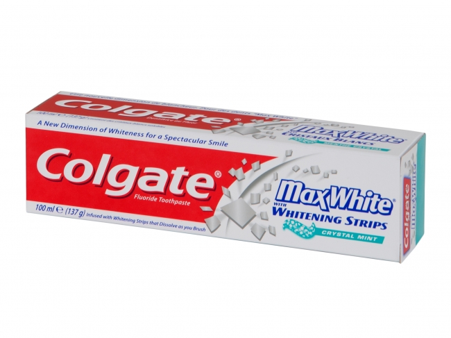 Colgate Max White With Whitening Strips 