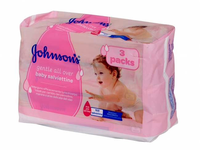 Johnsons Baby wipes 3 Pk